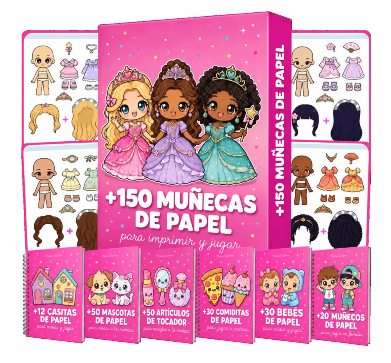 Coleção +150 Bonecas de Papel Maria Criativa
