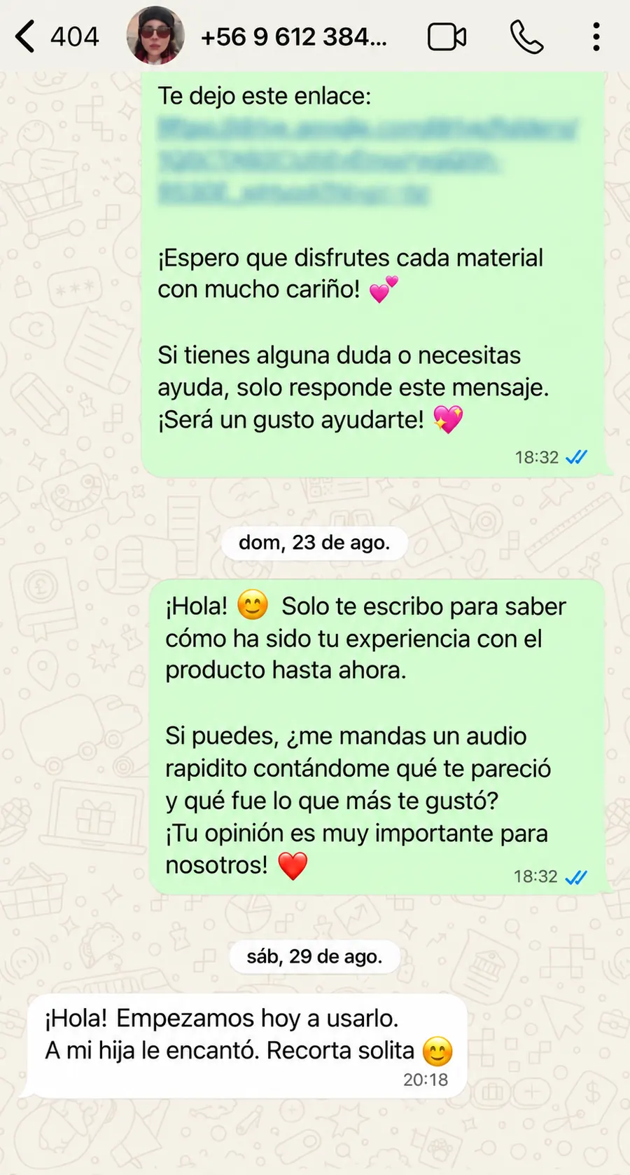 Conversación de una mamá satisfecha 3